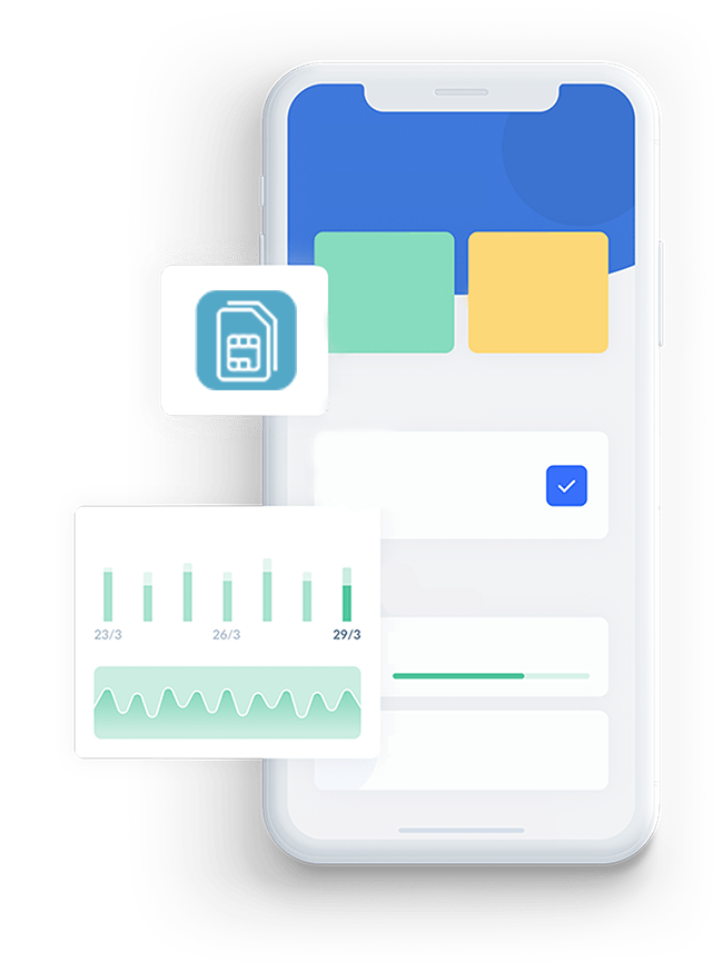 Virtual number illustration